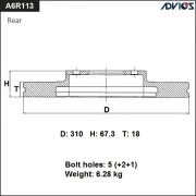 ADVICS A6R113B